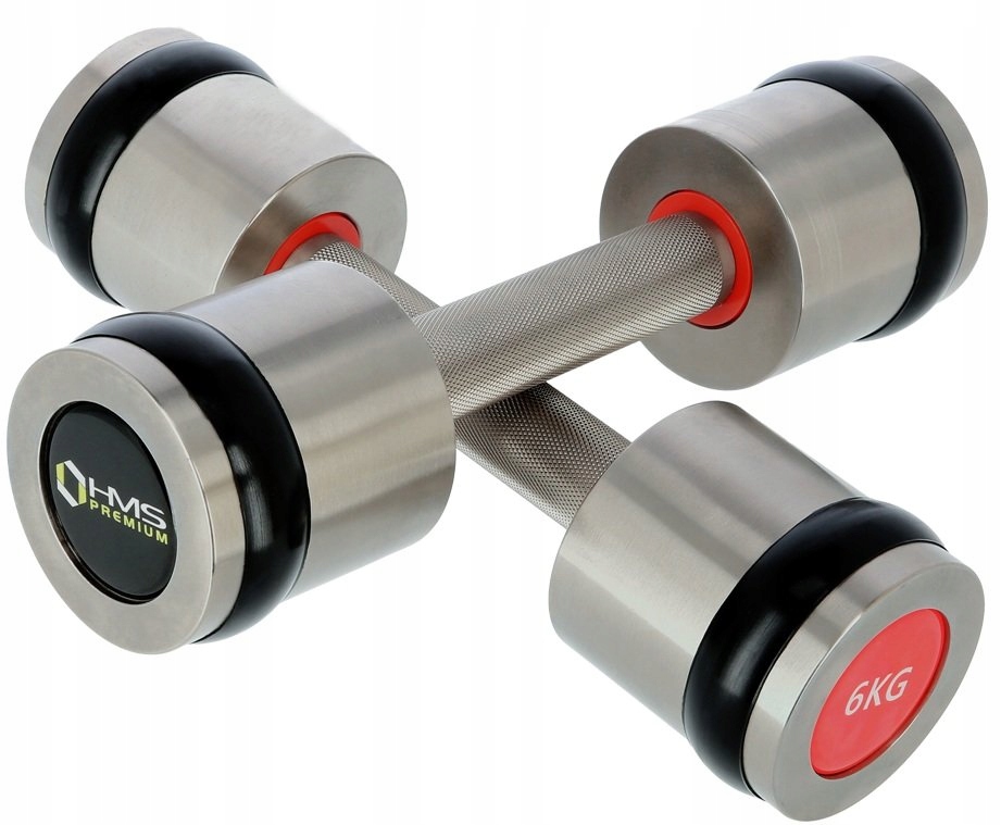 Hantle chromowane stałe HMS 2x 6 kg Marka HMS