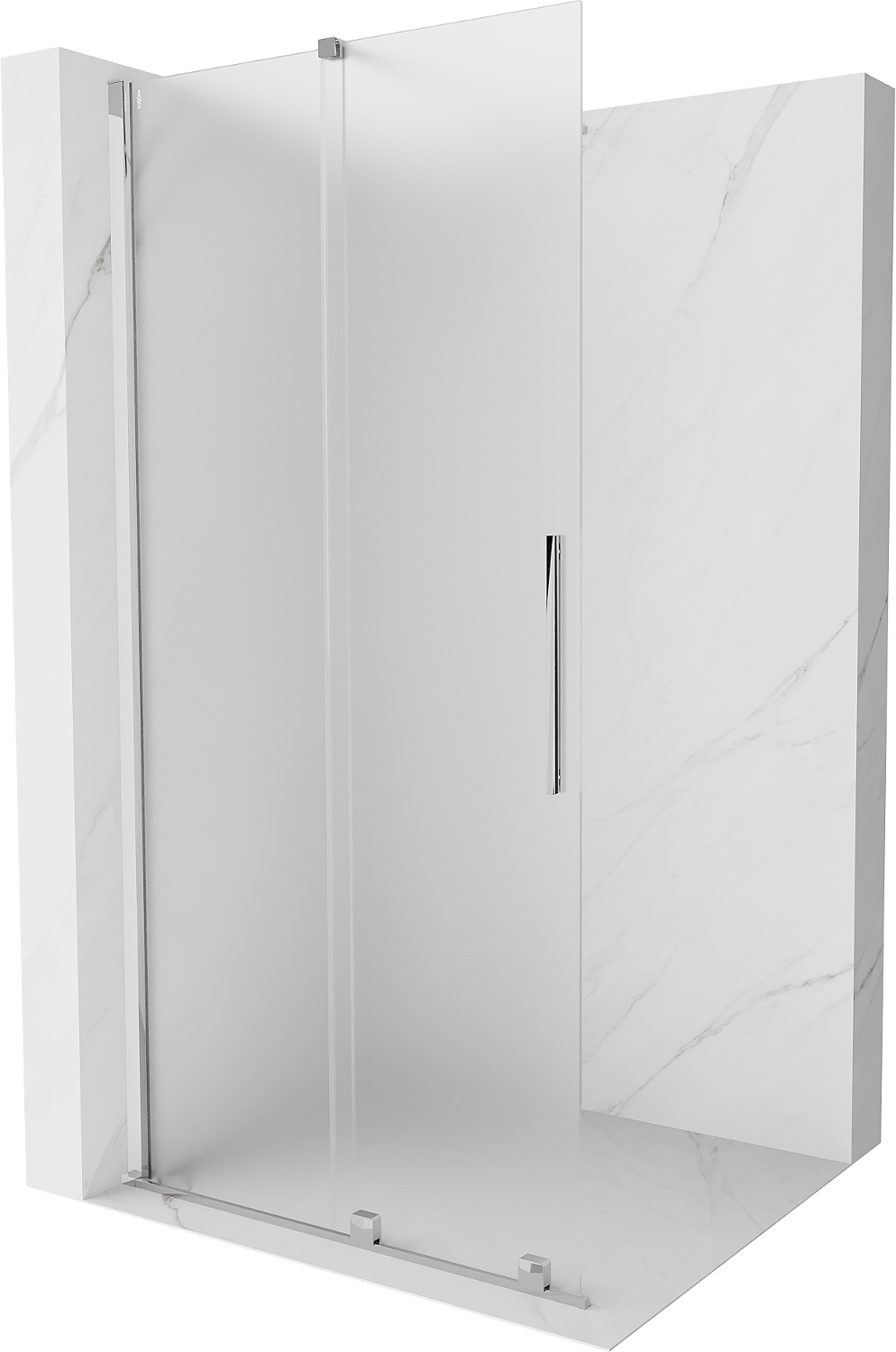 Mexen Velar Ścianka Prysznicowa Rozsuwana Walkin 90X200 CM Szron 8 MM Chrom