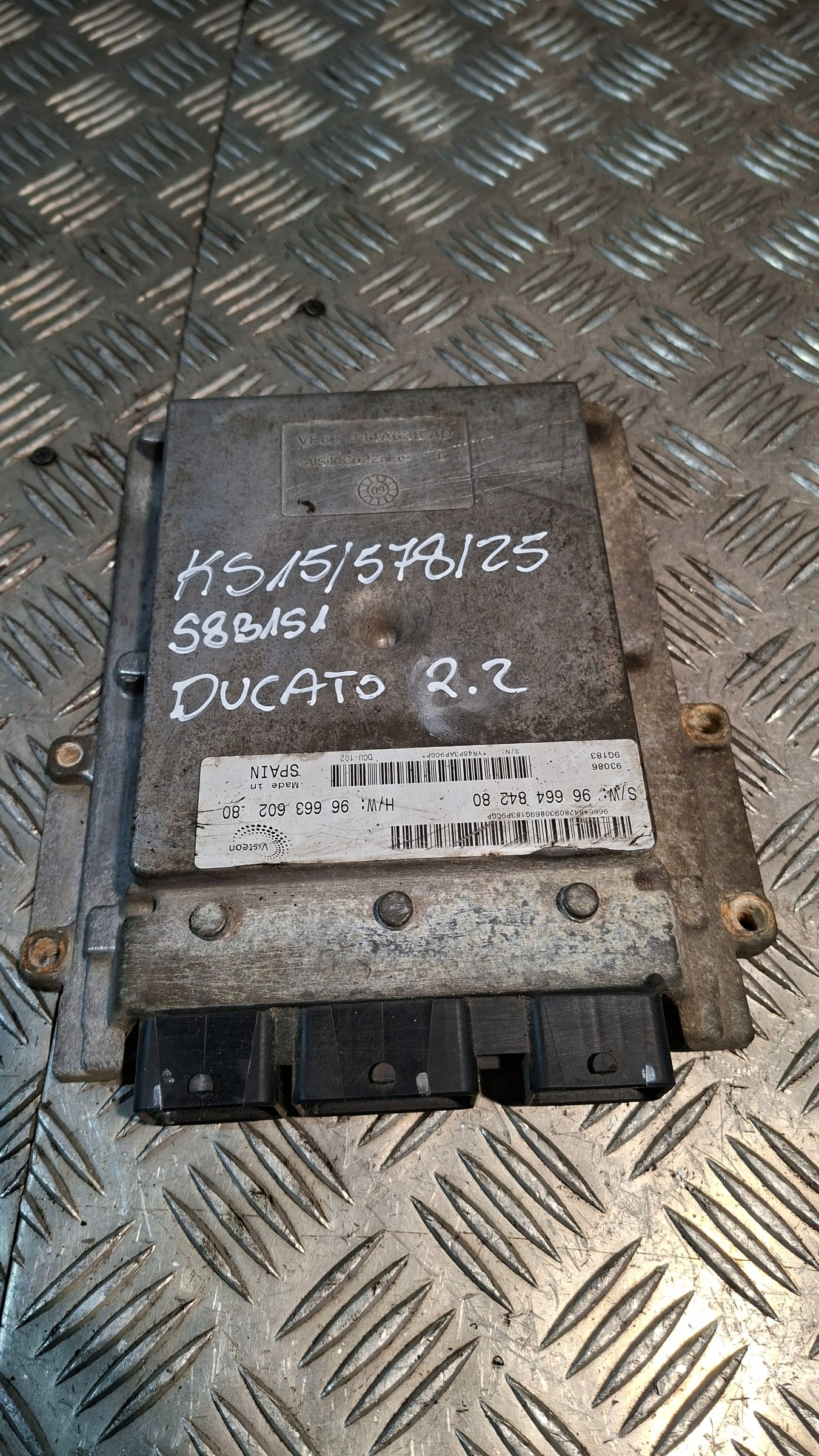 computer control unit of the engine FIAT DUCATO III 2.2JTD
