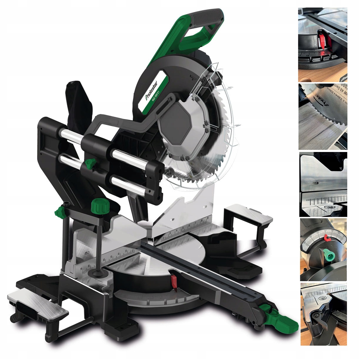 Piła Ukośnica Z Posuwem 2000W Kgz 305 E I Holzstar 5702306