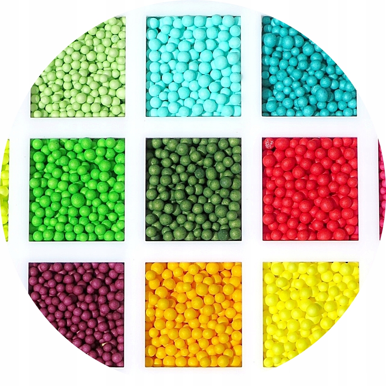 

Styropianowe kuleczki ozdobne kulki 2-5mm do slime