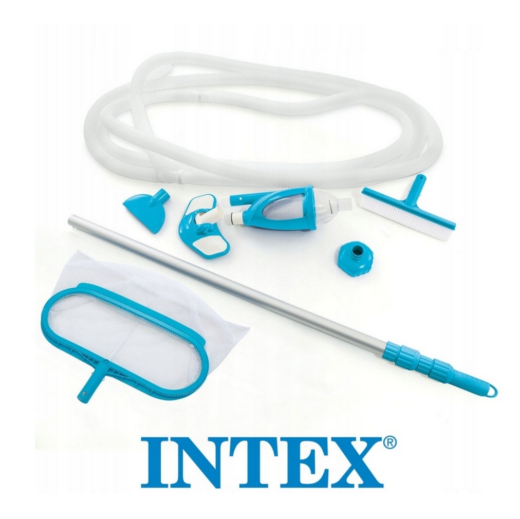 ODKURZACZ DO BASENU BASENOWY INTEX ZESTAW DO CZYSZCZENIA BASENÓW DELUXE EKO Kod producenta 28003
