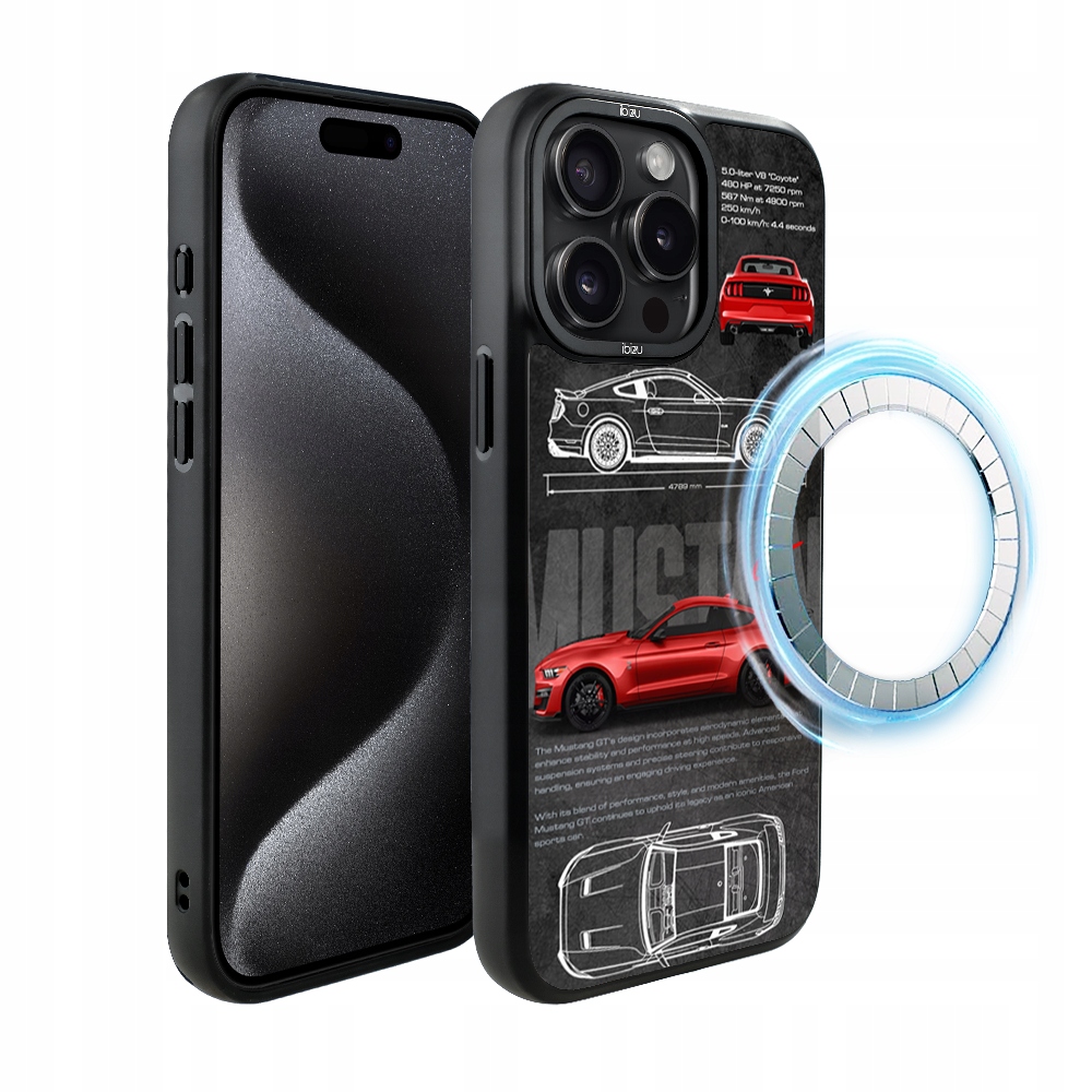 iPhone 15 Pro Ibizu DropGuard matné Pouzdro s MagSafe, Gt V8 „Coyote“