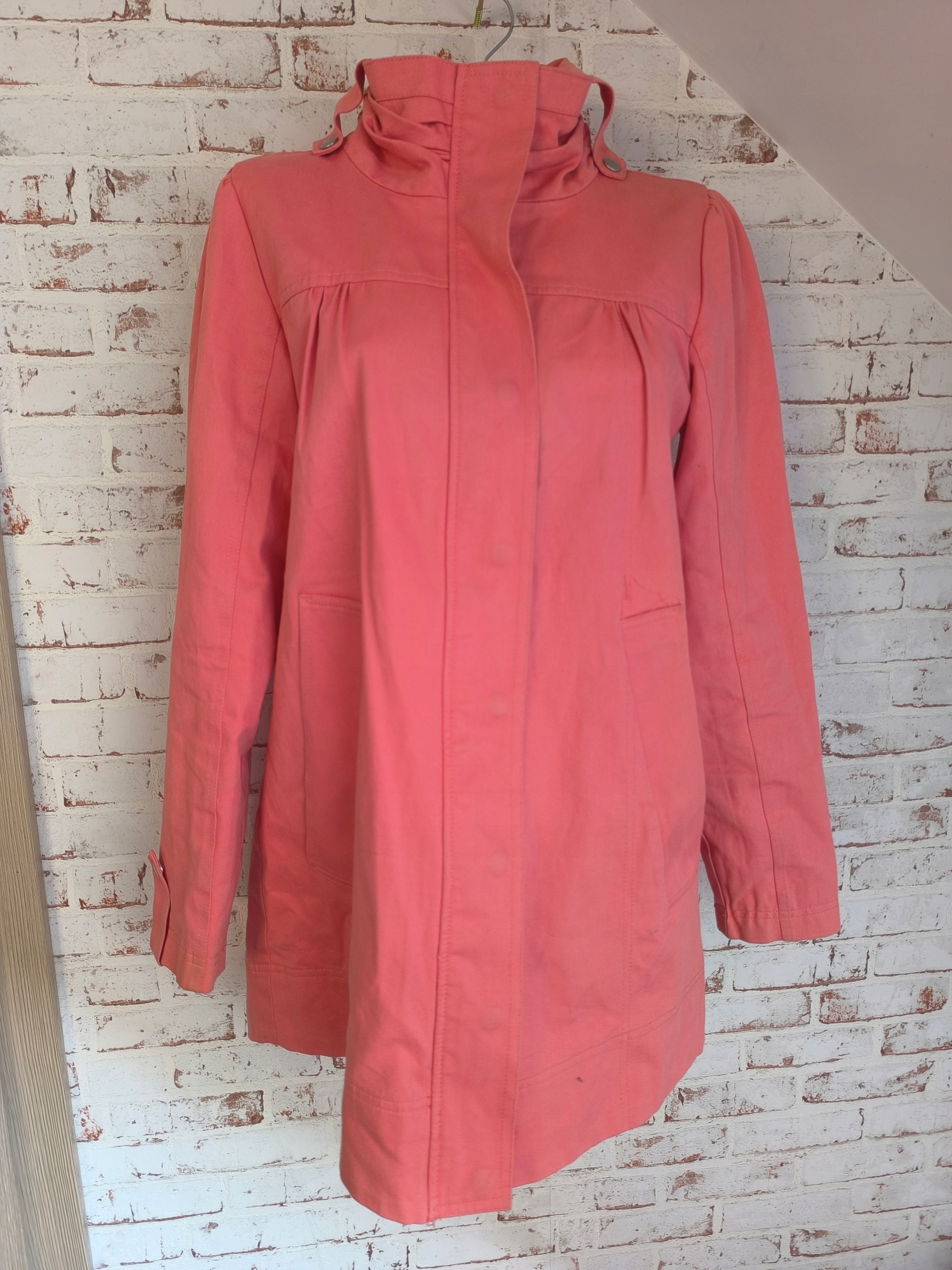 DAMSKI RÓŻOWY PŁASZCZYK VILA ZADE JACKET DUSTY PINK M
