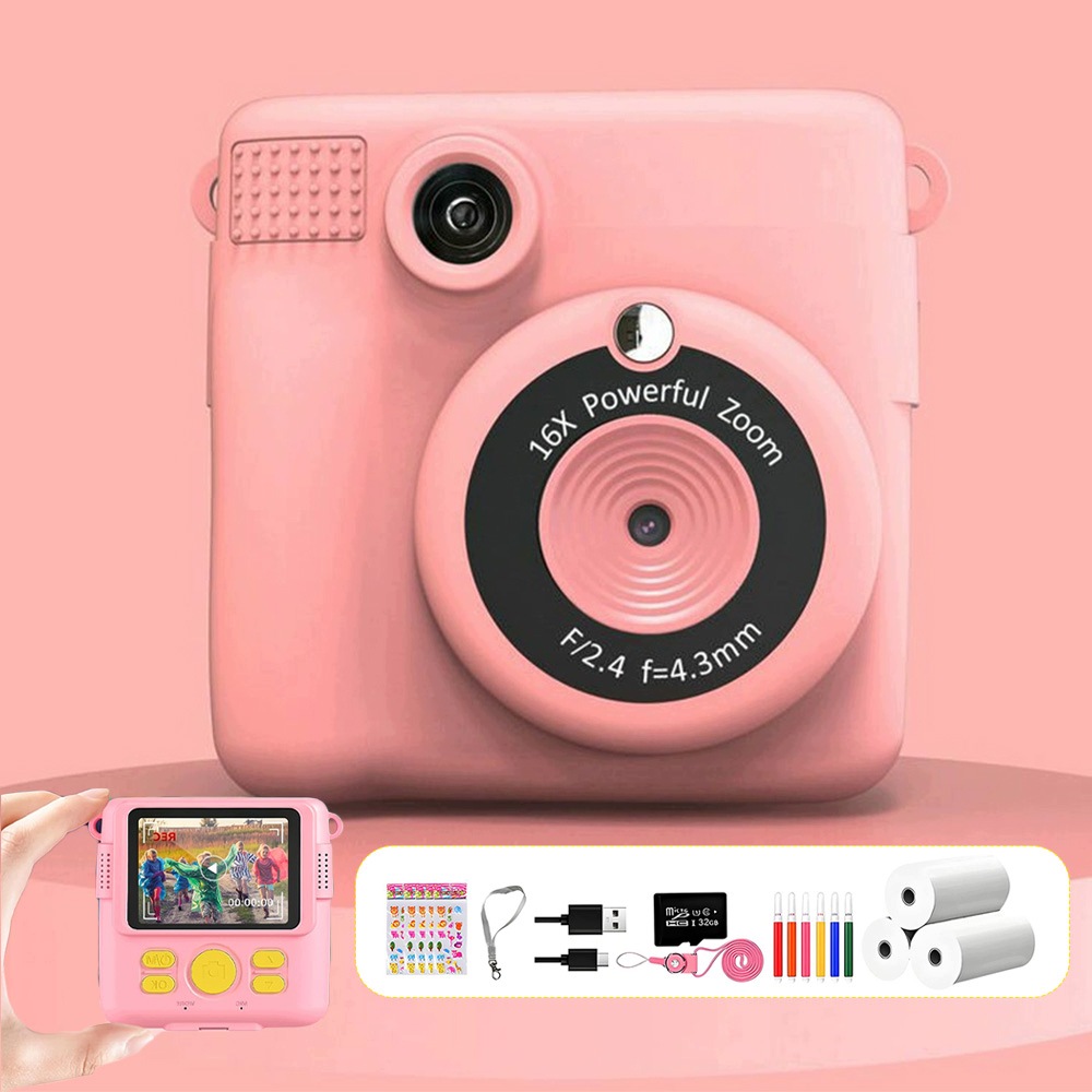 Fotoaparát pro děti digitální Okamžitý 2,4" 32GB Karta