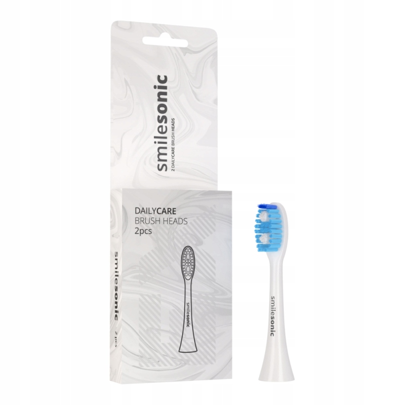 

Smilesonic DailyCare White x2 końcówki do Ex Go