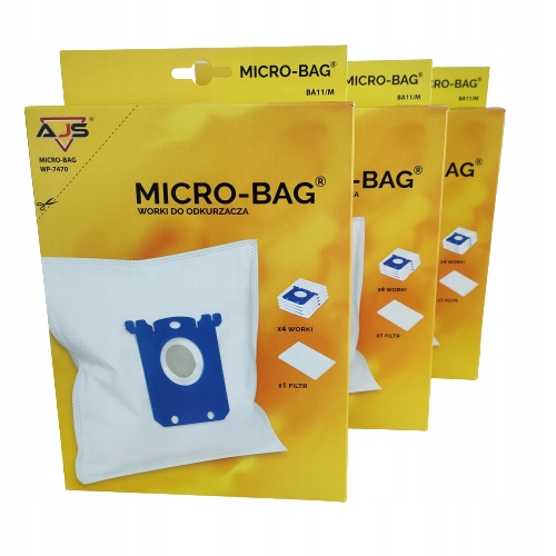 WORKI DO ODKURZACZA ELECTROLUX PHILIPS AEG 12 SZT. Rodzaj worek