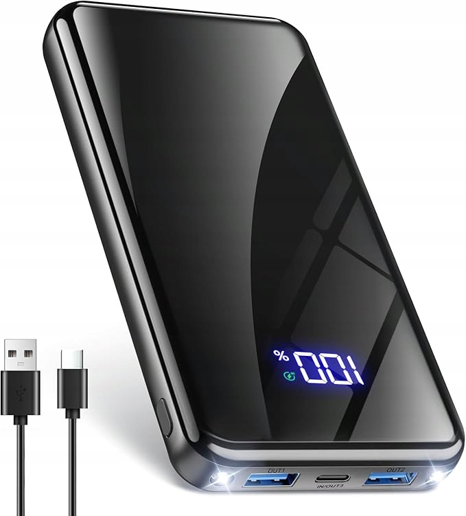 Yilans JM3 Powerbank 28600 mAh Usb-c 2xUSB 22,5W baterka Čierna