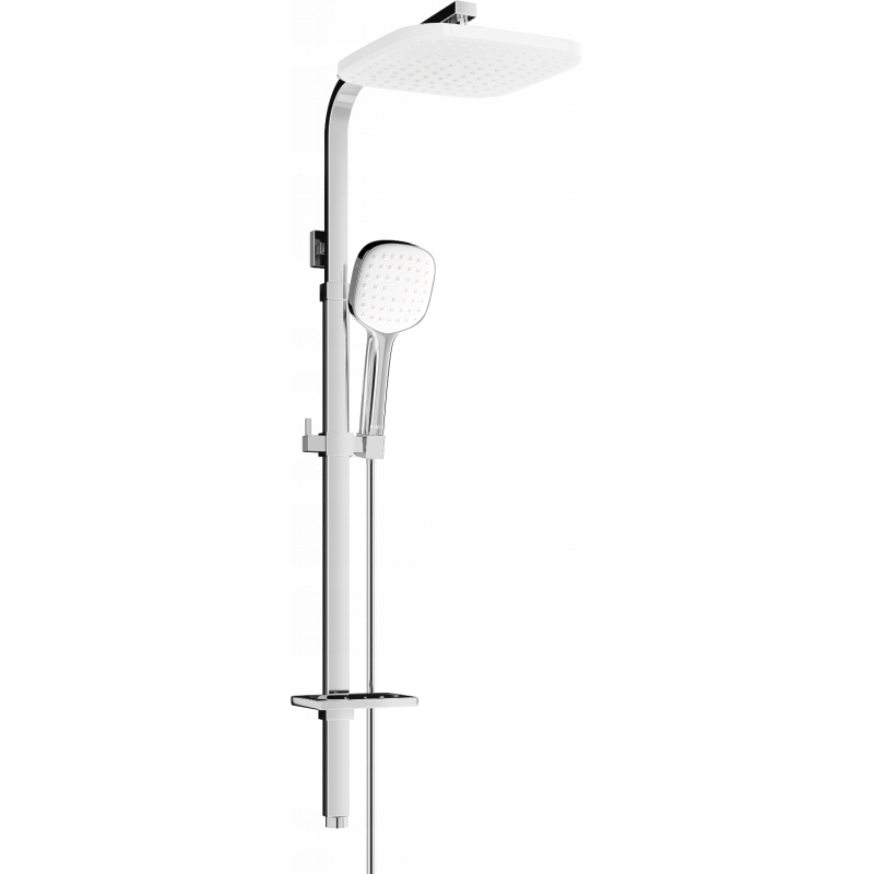 Mexen Q33 sprchový stĺp, chrómová/biela- 798333395-02