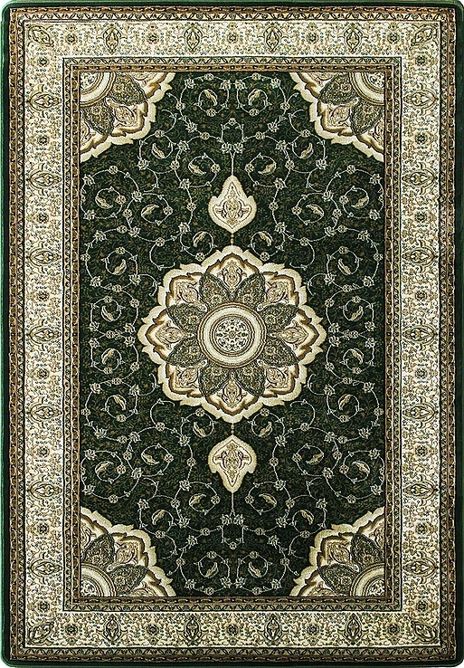 Koberec 300x500 Zelený Do Obývačky Tkaný Hrubý Tradičný 3x5 5x3