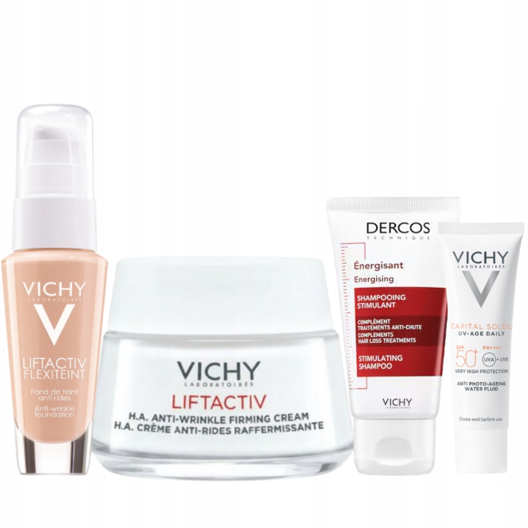 Vichy Liftactiv Zestaw Podkład wygładzający odcień 25 Krem na dzień