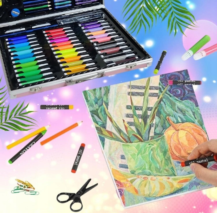 ZESTAW DO MALOWANIA RYSOWANIA DLA DZIECI W WALIZCE ARTYSTYCZNY PLASTYCZNY Marka PrzyPas