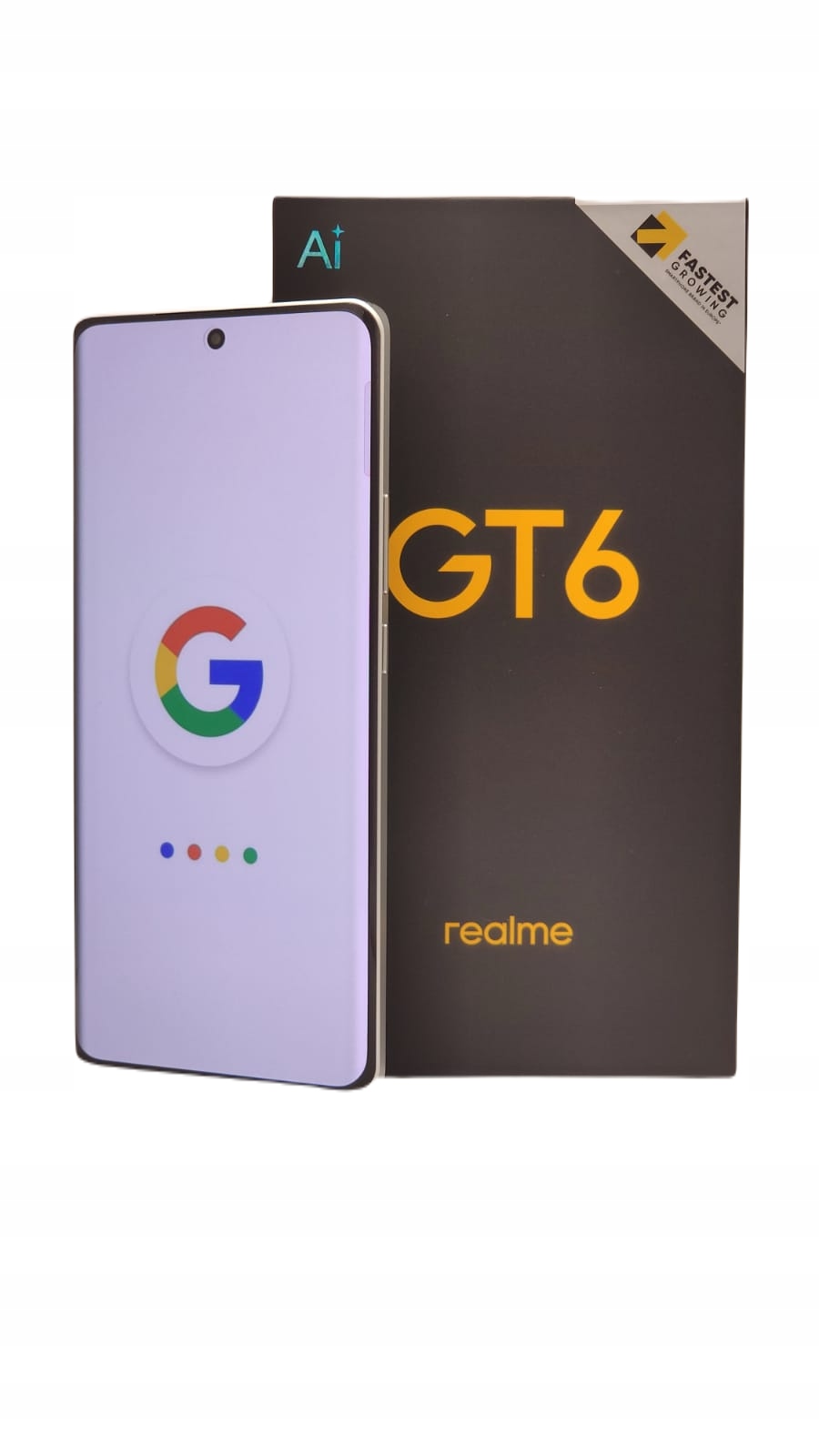 Smartfon Realme Gt 6 8 Gb 256 Gb 5G Dual Sim Srebrny Fluid Silver