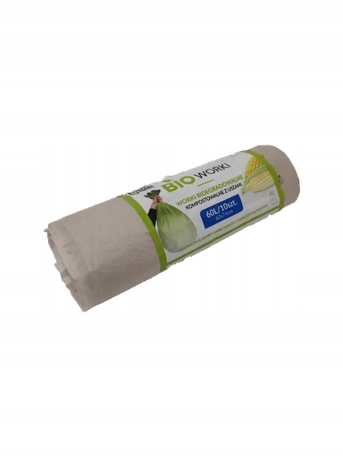 Levně 5x BIOdegradovatelné pytle na odpadky s ušima 60L 10 Ks, Hnědé