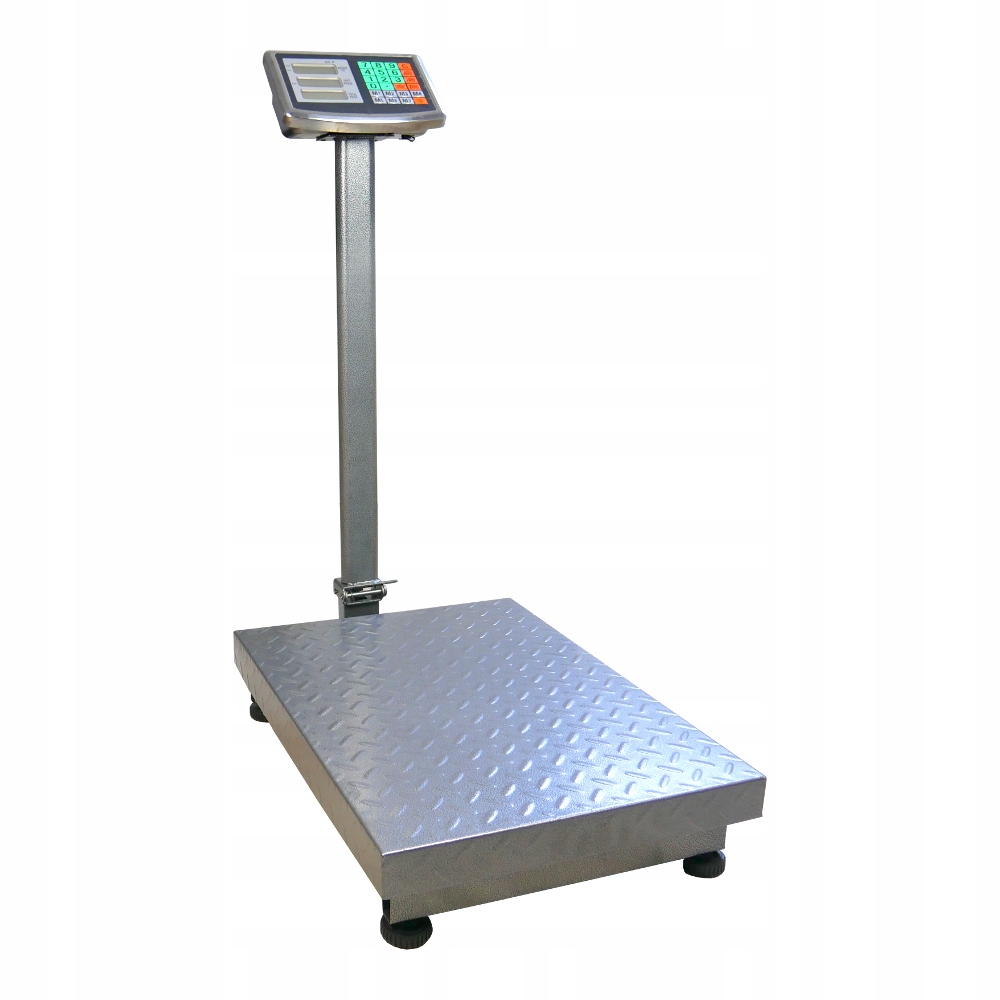 WAGA PRZEMYSŁOWA PLATFORMOWA DO 500 KG WYŚWIETLACZ AKUMULATOR 4 Ah DOKŁADNA Głębokość szalki 60 cm