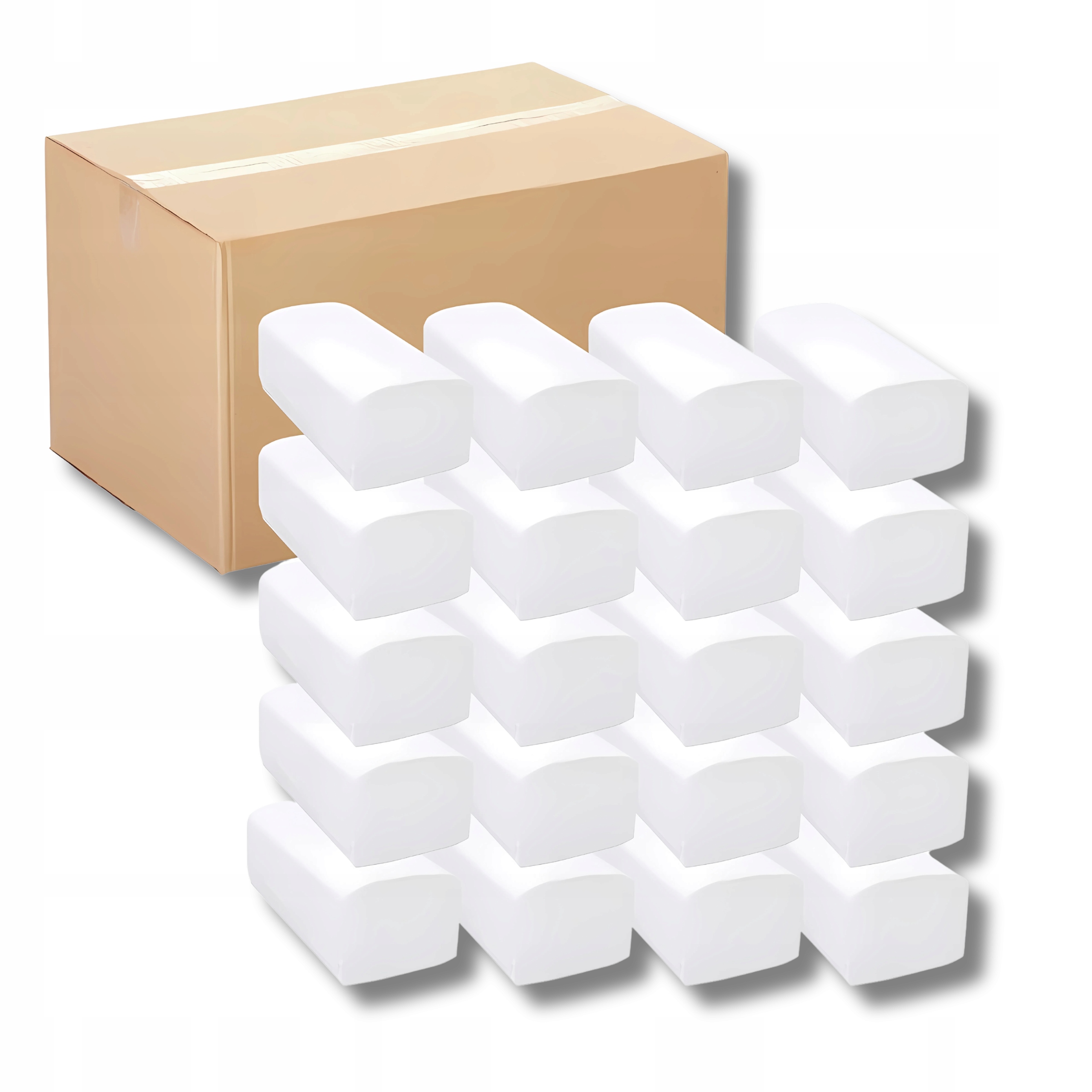 Levně Papírový ručník Tlustý Zz Bílá Makulatura 4000 Listů 25H x 20 cm