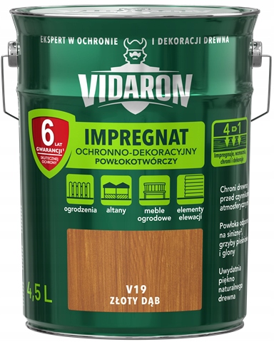 

Vidaron Impregnat Ochronny Złoty Dąb V19 4,5L