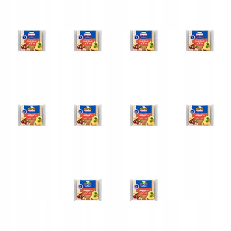 Hochland Emmentaler. Krémový sýr tavený v plátcích 130 g X10