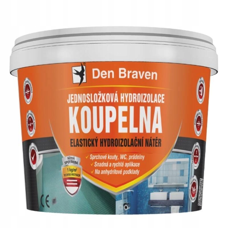 Hydroizolácia jednozložková, Kúpeľňa, 13kg