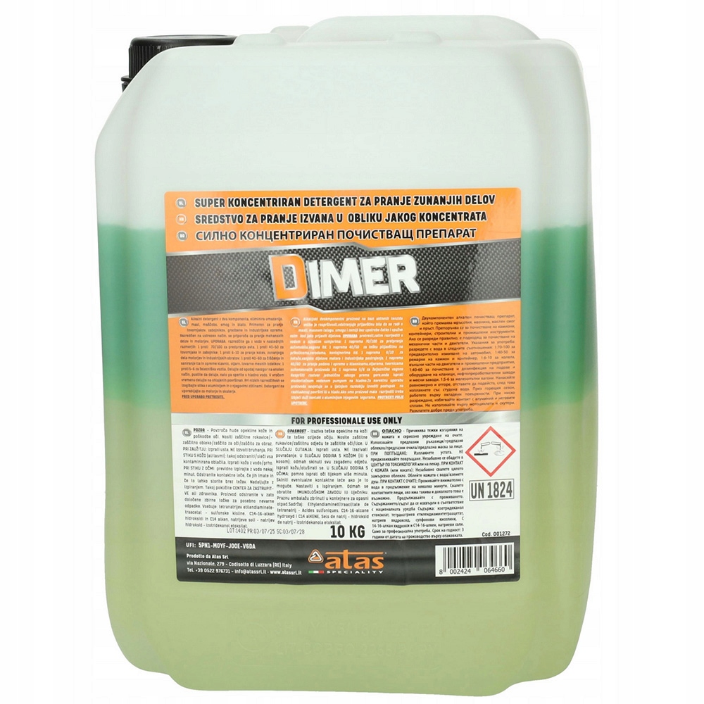Plak Dimer 10kg/9L aktywna piana do mycia koncentrat