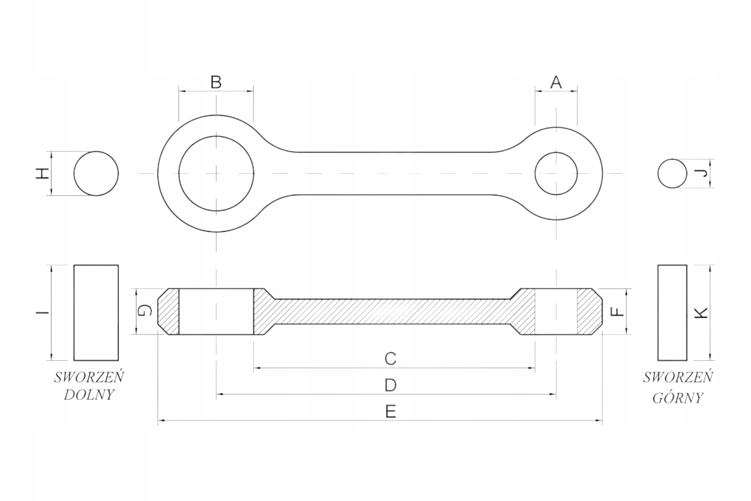Korbowód Athena P40321011 Honda CR 250R Producent Athena