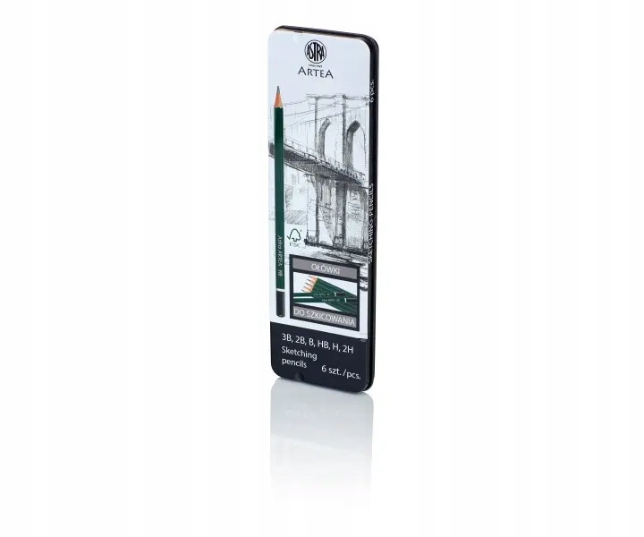 

Ołówki 6 szt do szkicowania Astra Artea nr 2121