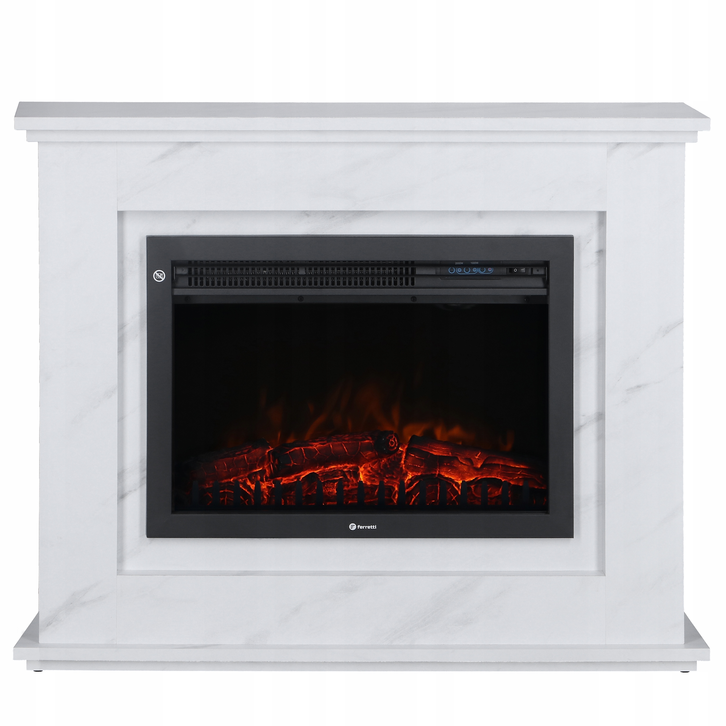 Kominek elektryczny LED. PIĘKNY! MARMUR