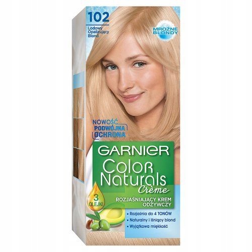 Farba do włosów Garnier 102 LODOWY BLOND x 4op. EAN (GTIN) 03600541121263