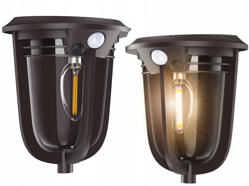 Lampa Solární Led nástěnné svítidlo Fasádní senzor