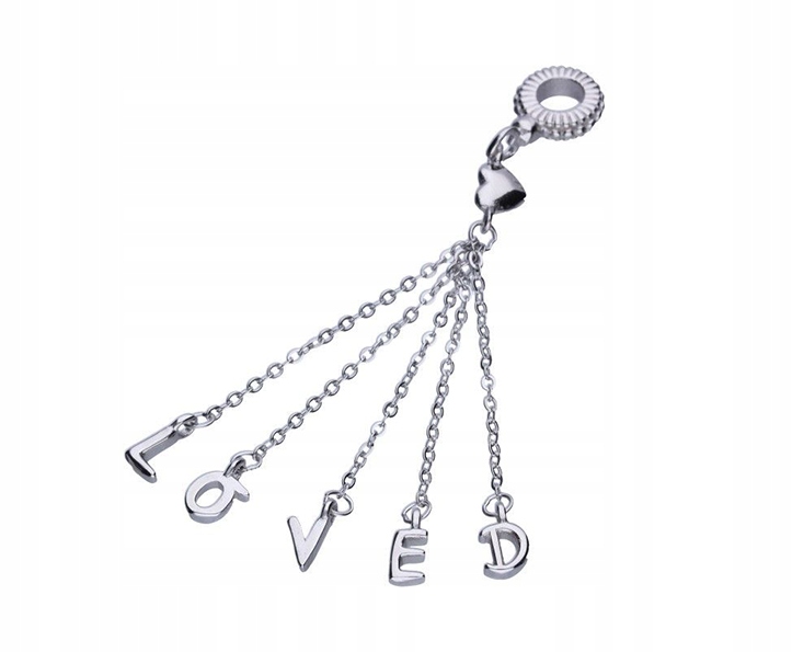 

Charms wiszący Loved Kochany srebro 925