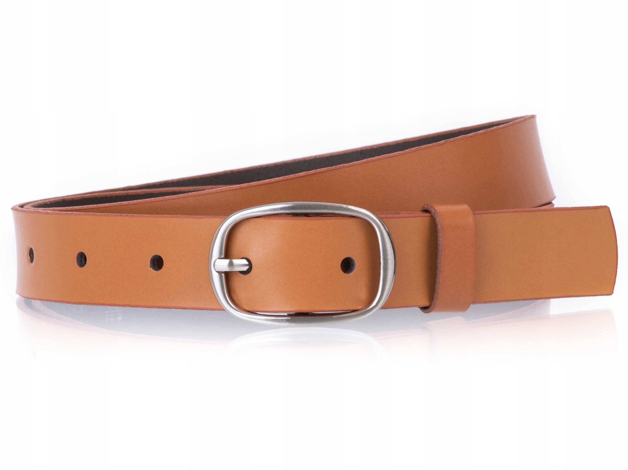 

Pasek do spodni 100% Skórzany Miedziany r. 110cm