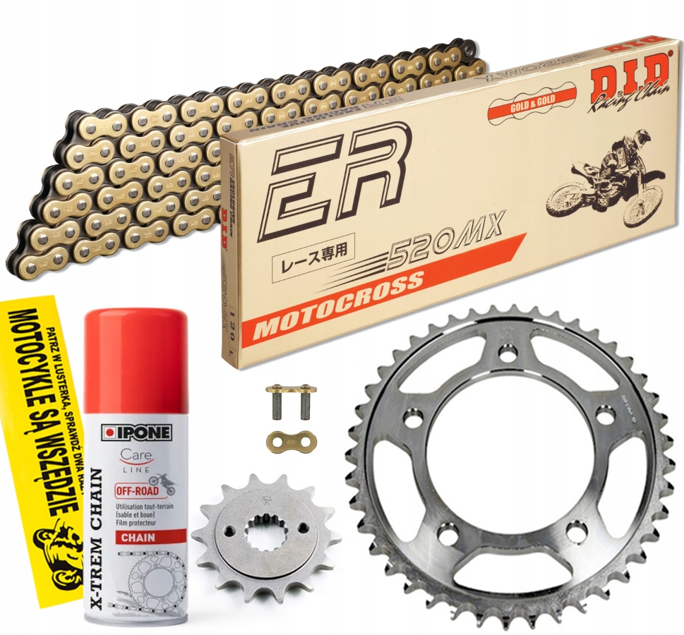 DID520MX-114 JTF565.14 - КОМПЛЕКТ ПРИВОДУ DID MX JT YAMAHA WR 450 F 2010-16