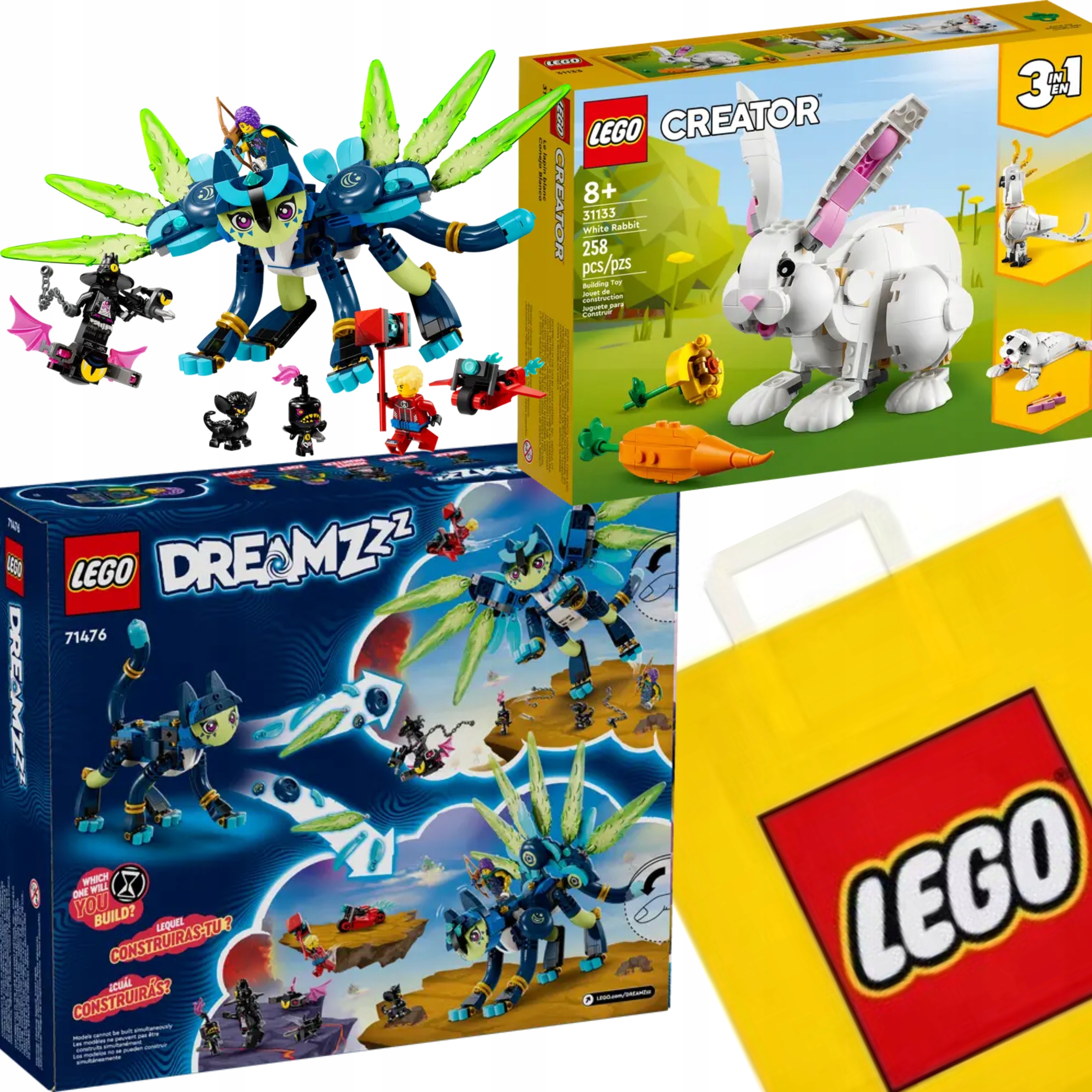 Lego DREAMZzz 71476 Lego 31133 3V1 Králík Dárek Taška Lego Dárek