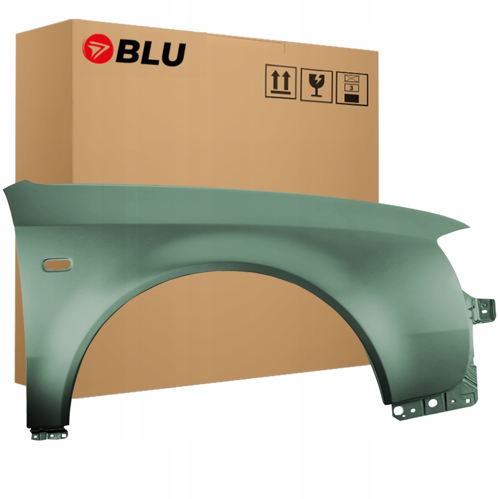 Blu Blatník Audi A6 C5 LZ6J pravý zelený 01-05 přední lift ZedernGrüen