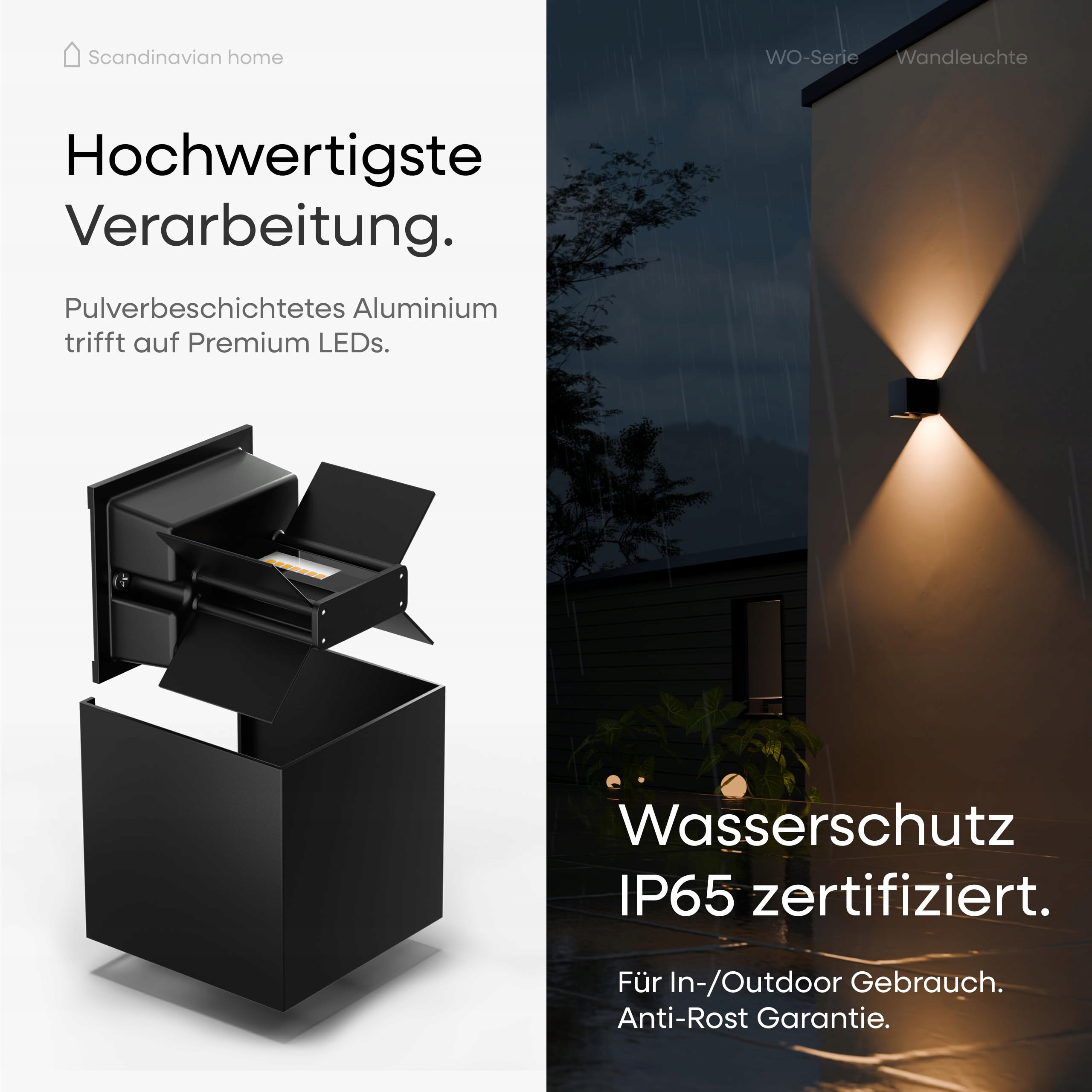 Lampa LED Zewnętrzna Wewnętrzna Ściemniana Ciepła Biała IP65 6W LYSEA — miniatura 3
