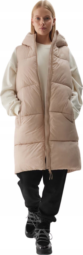 Dámská Vesta Vesta 4F F143 Béžová 4FWAW24TVJAF143 83S vel. S