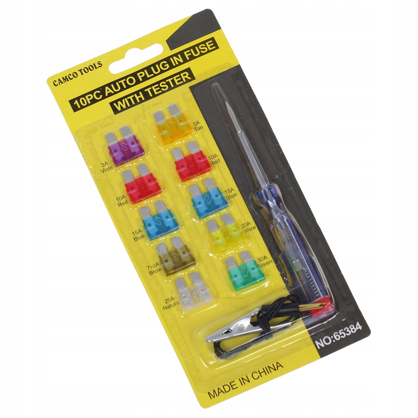 

Bezpieczniki samochodowe płytkowe duże próbnik