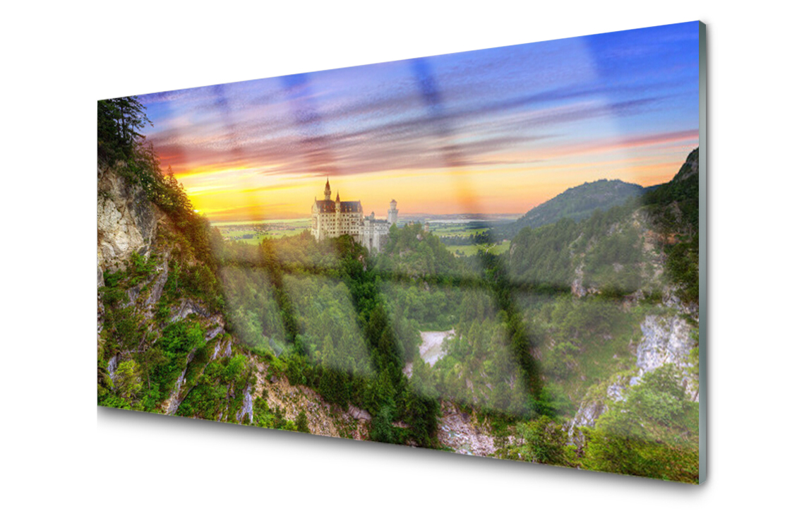 

Panel szklany dekor Góry Zamek Dekor 120x60