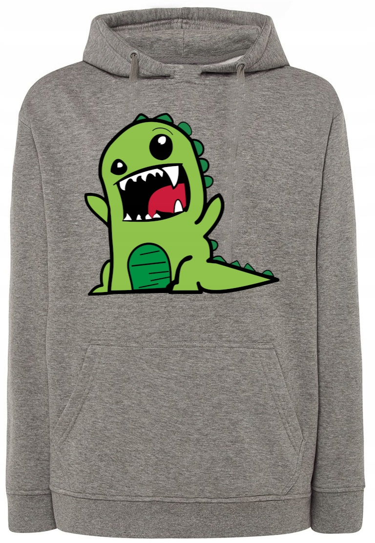 Pánská mikina s potiskem zelená Příšera Dino vel. 3XL