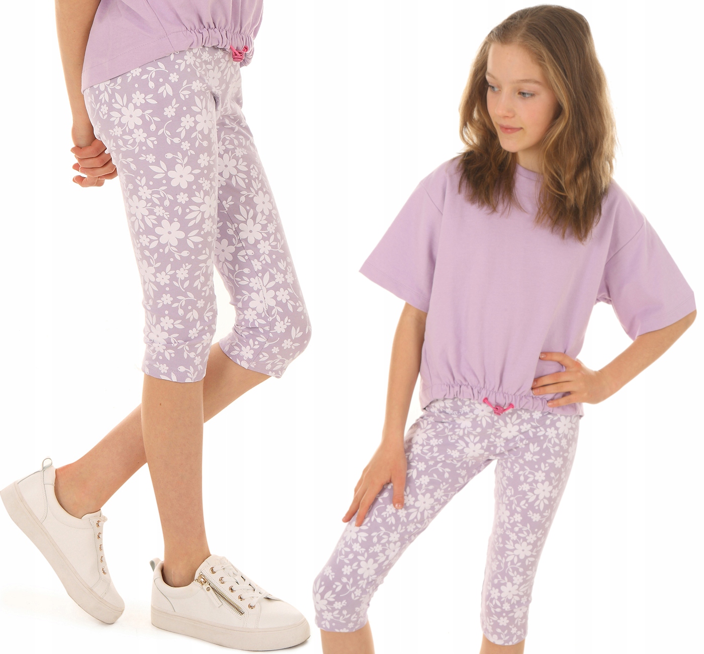 

Legginsy 3/4 getry Nadruki 116-122 Kropek 035