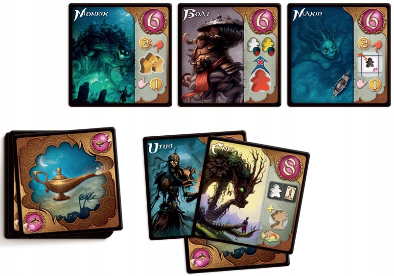 GRA PLANSZOWA PIĘĆ KLANÓW Dżiny Naqali REBEL Typ Podstawa