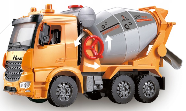 

Duży Solidny Pojazd Betoniarka 42 cm dł.