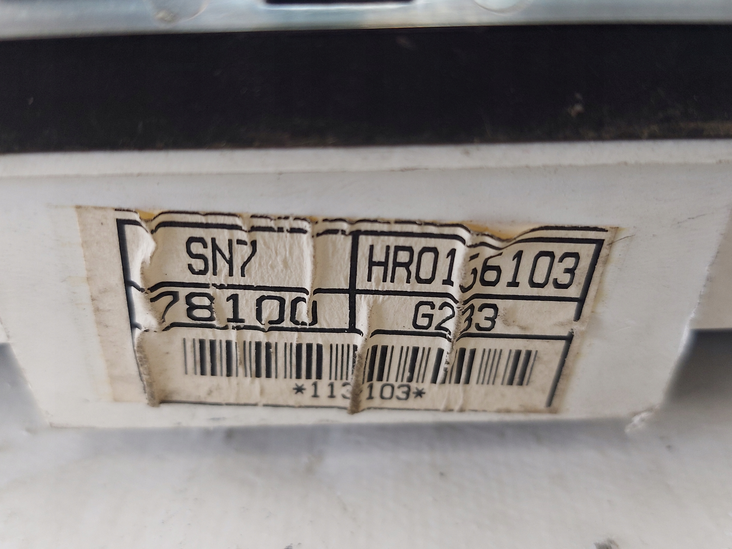 dials clock ROVER 618i HR0136103