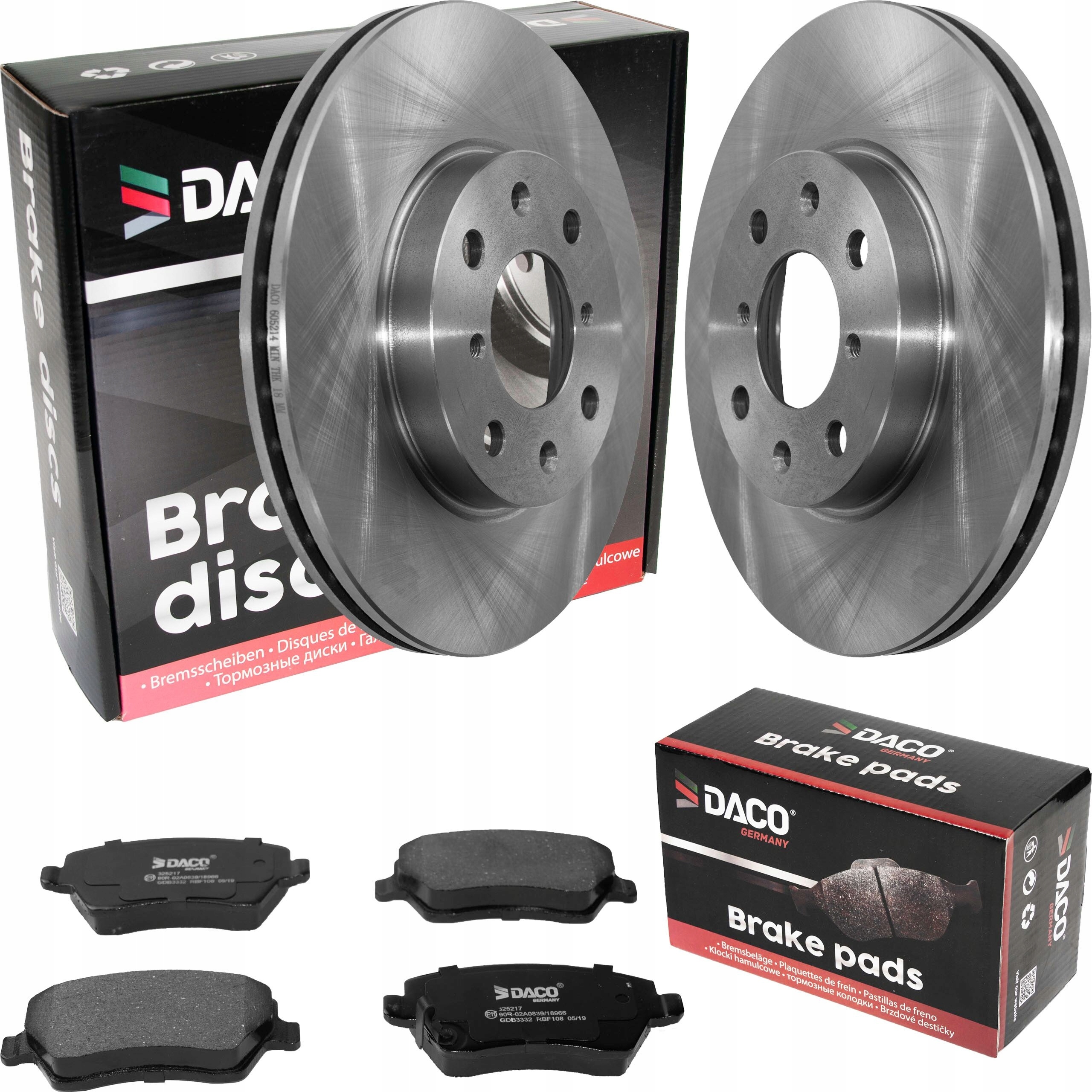 Tarcze + Klocki DACO PRZÓD Splash Swift III Agila