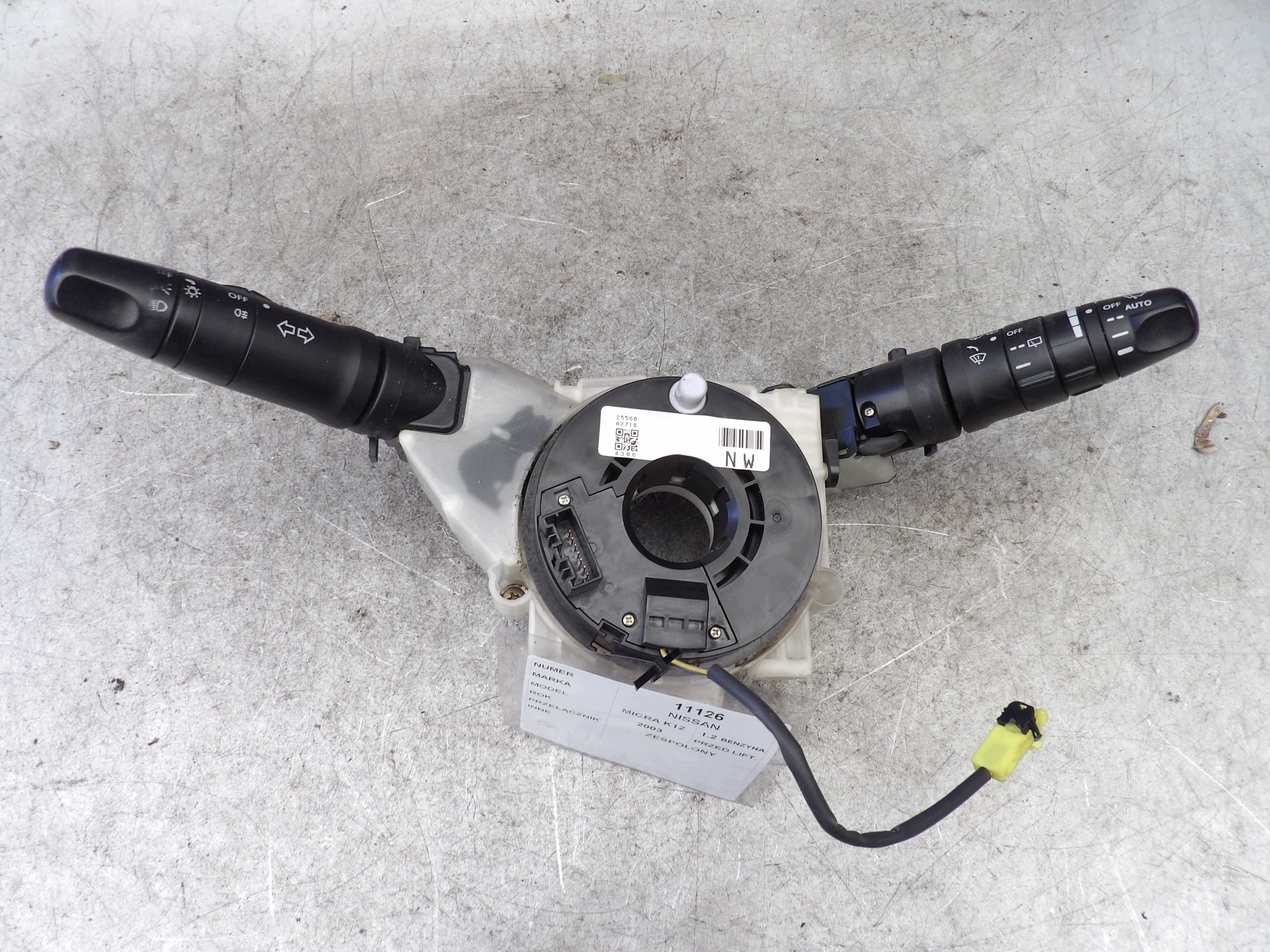 DEVIO LUCI TERGICRISTALLO TERGI 25560AX718 NISSAN MICRA III (K12) 2002 - 2010