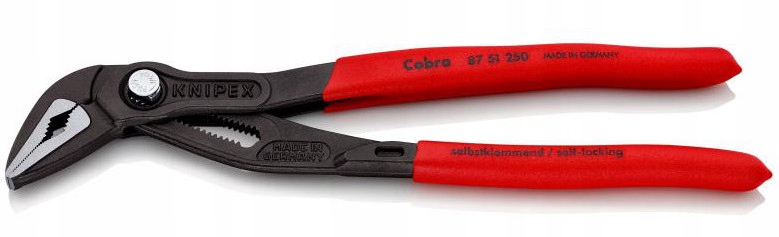 ПЛОСКОГУБЦЫ KNIPEX 250MM УЗКИЕ РЕГУЛИРУЕМЫЕ ДЛЯ ТРУБ