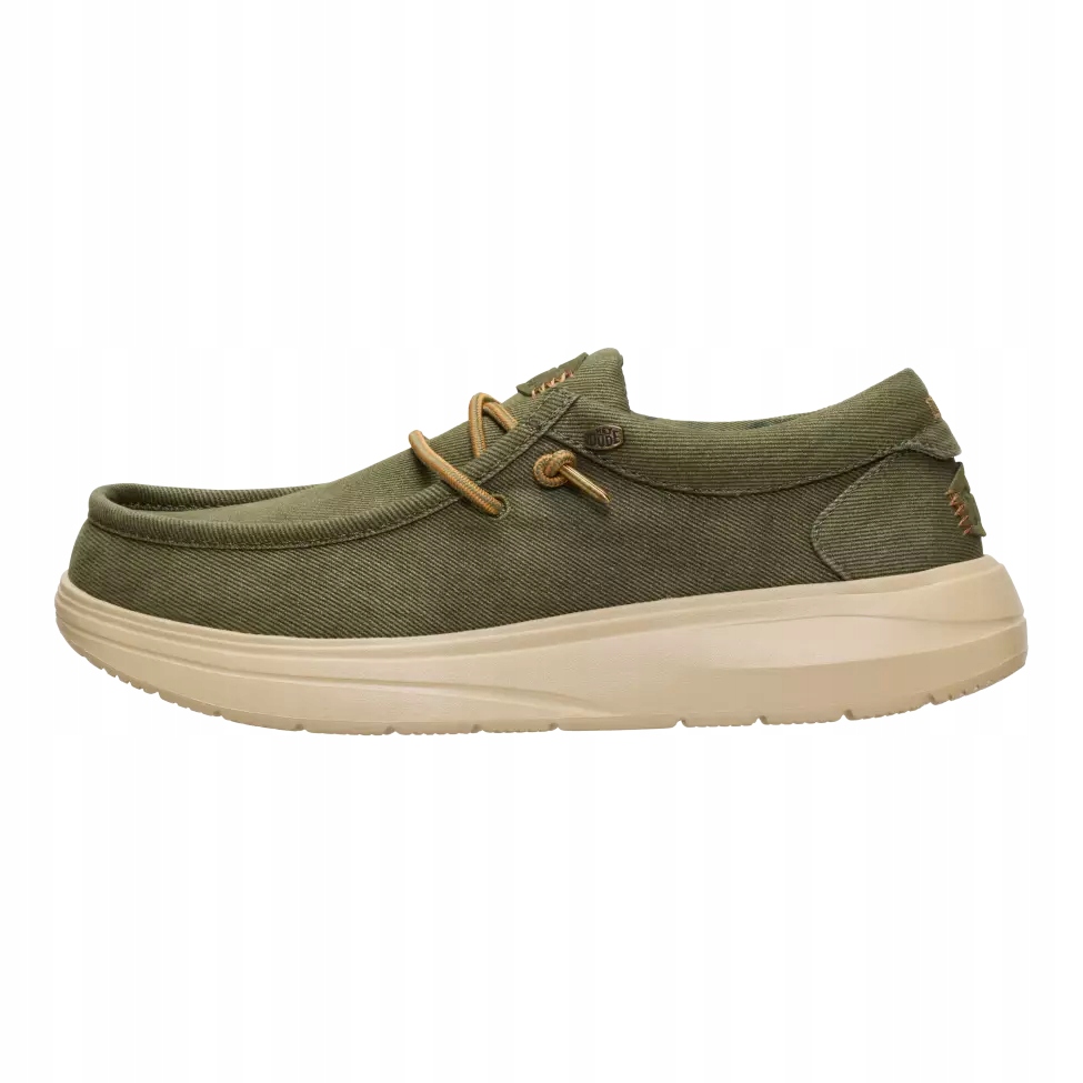 HeyDude Pánské lehké mokasíny s nazouvacími botami Wally Comf Worn Twill 48