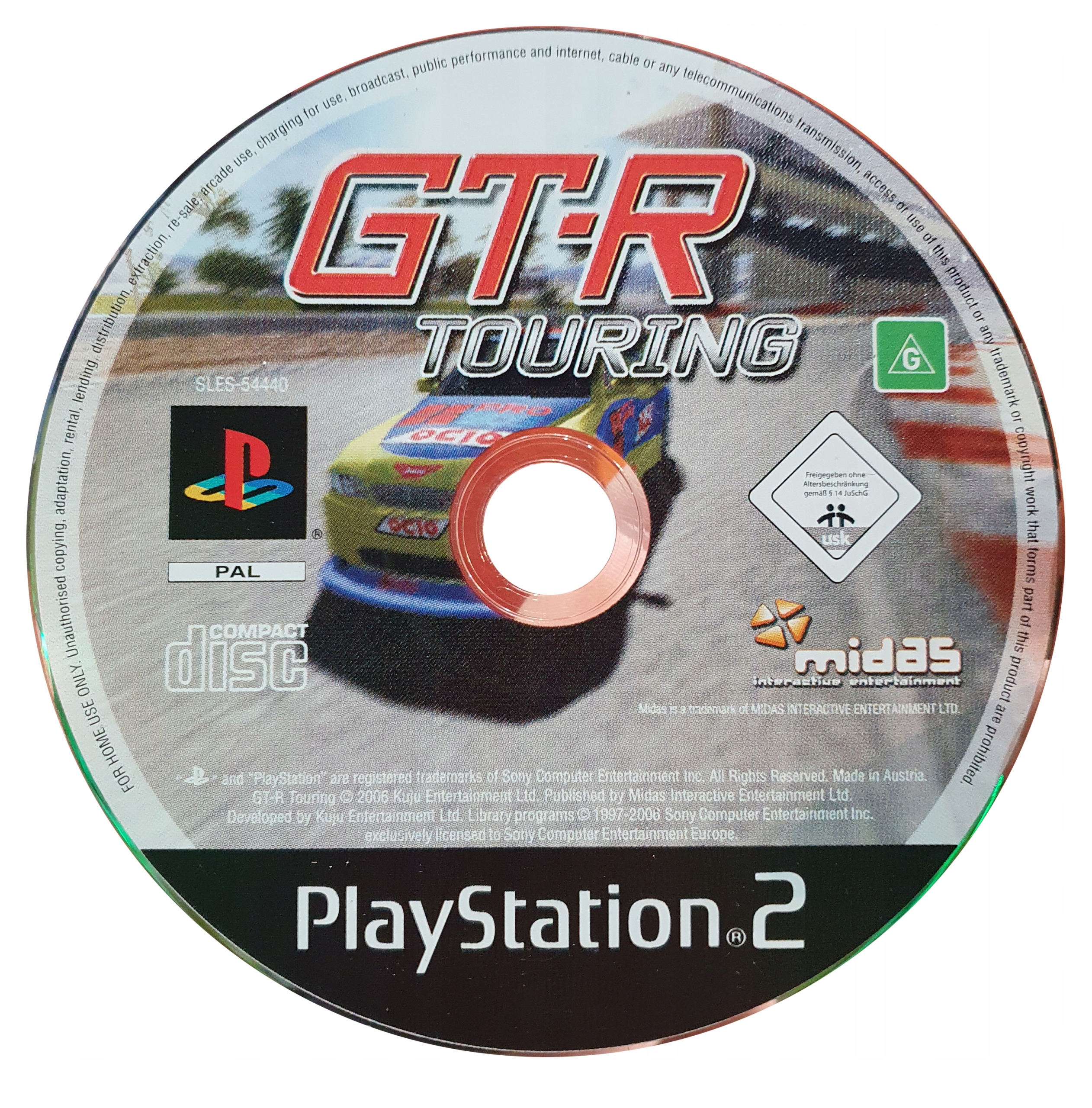 GT-R TOURING PS2 SAMA PŁYTA