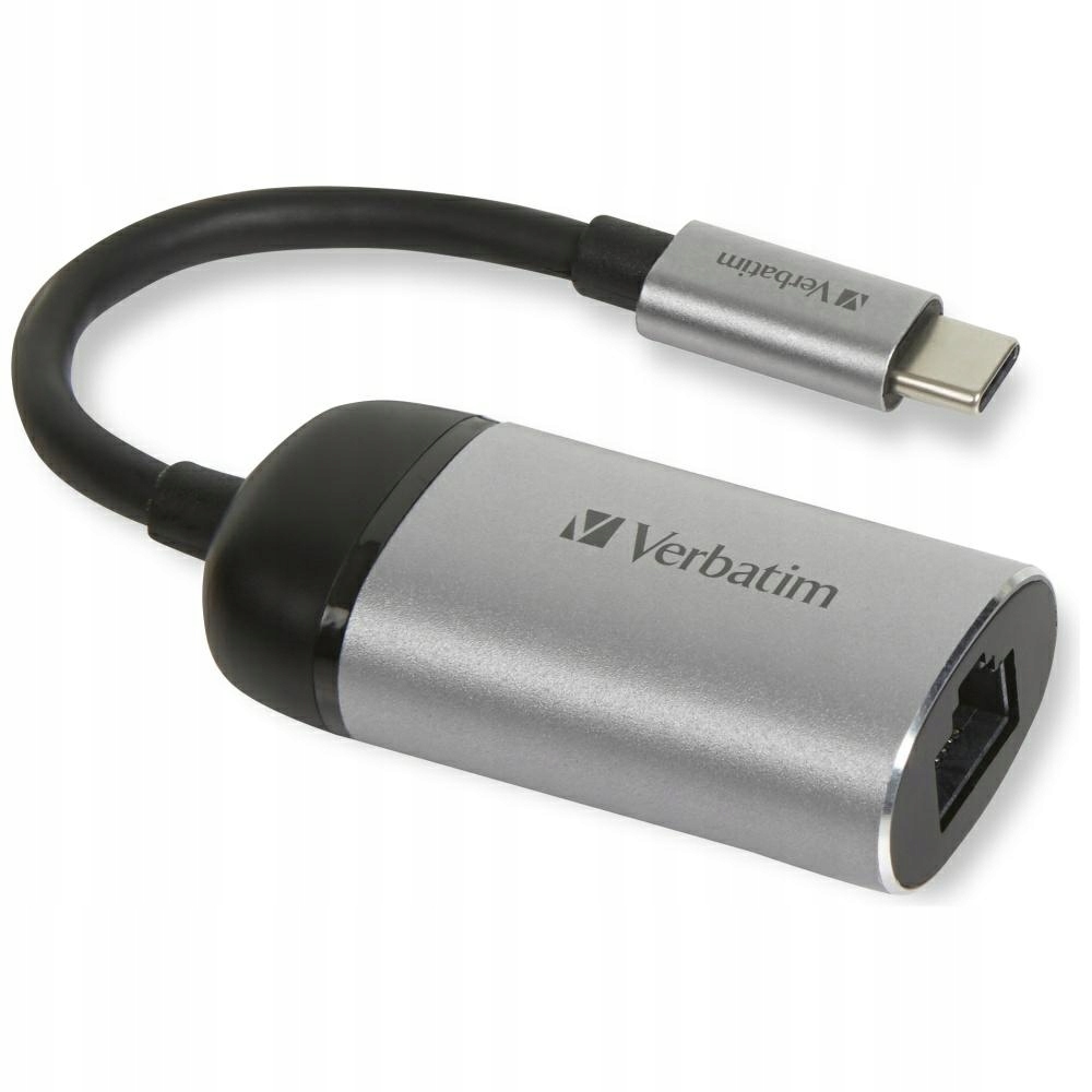 Adapter Usb-c na Ethernet Aluminiowy Verbatim 49146