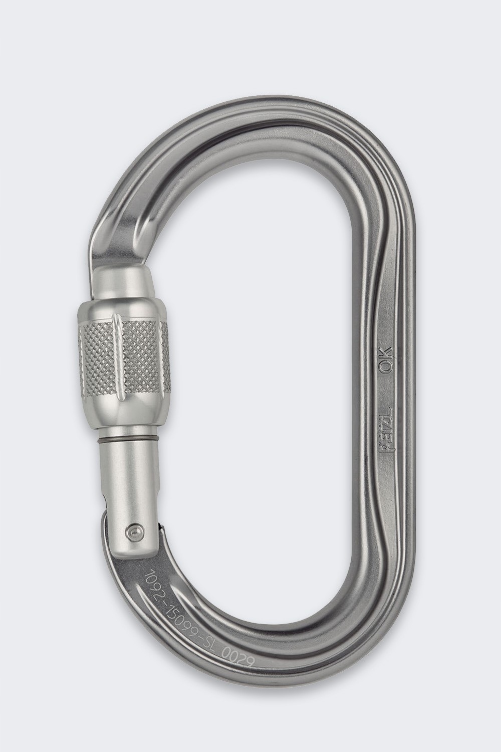 Karabinek Petzl OK Screw Lock Gray